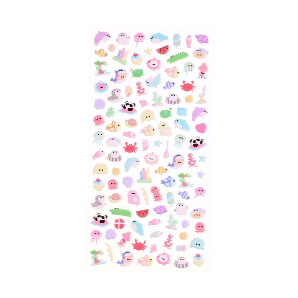 Mini 3D Bubble Foam Stickers for Phone & Camera Section - Mixed Sea Animals