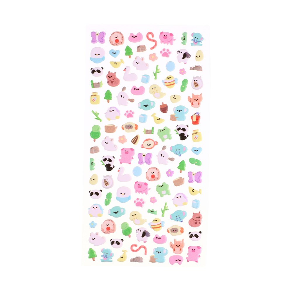 Mini 3D Bubble Foam Stickers for Phone & Camera Section - Mixed Animals