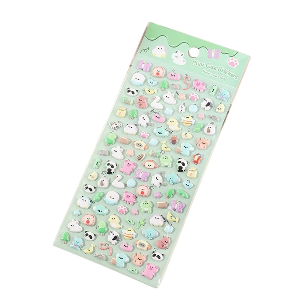 Mini 3D Bubble Foam Stickers - Mixed Animals
