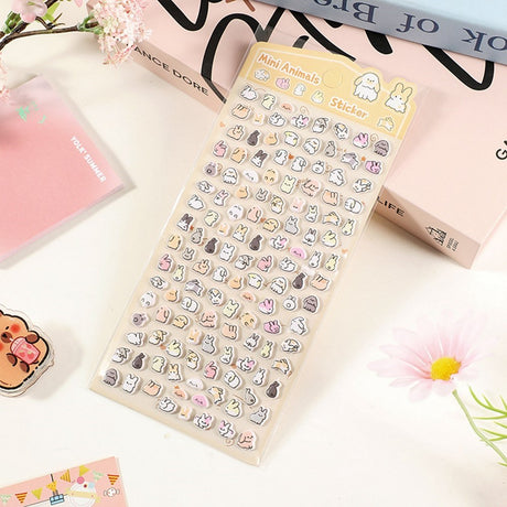 Mini 3D Bubble Foam Stickers for Phone & Camera Section - Small Bunnies