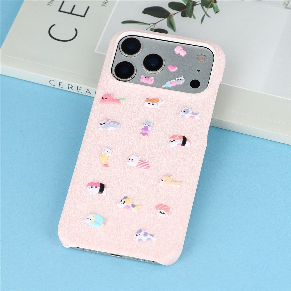 Mini 3D Bubble Foam Stickers for Phone & Camera Section - Bunnies & Sushi