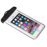 Gear Waterproof Case w. Soft TPU Screen - Black / Transparent (Max. Phone: 160 x 80 x 10 mm)