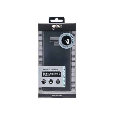 Samsung Galaxy Note 9 GEAR Semi Transparent Flexible Plastic Case - Black