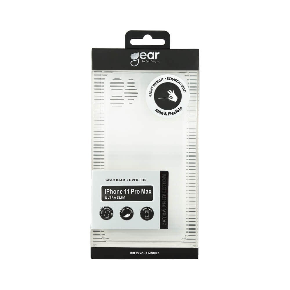 iPhone 11 Pro Max GEAR Semi Transparent Flexible Plastic Case - White