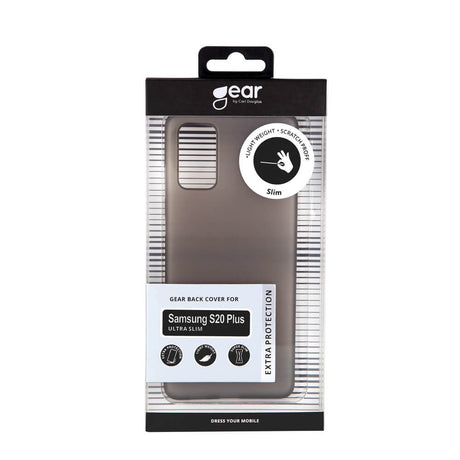 Samsung Galaxy S20+ (Plus) GEAR Semi Transparent Flexible Plastic Case - Black