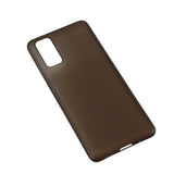 Samsung Galaxy S20 GEAR Semi Transparent Flexible Plastic Case - Black