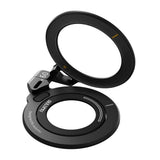 AULUMU 2-in-1 Magnetic Finger Ring / Mobile Stand - 360° Rotatable - MagSafe Compatible - Black