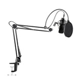 Condenser Podcasting Microphone Kit Maono with 16 mm Microphone, Mount and Filter – Black