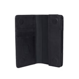 Buffalo Wallet Genuine Leather Universal Case with Wallet (Max. Mobile: 150 x 65mm) - Black