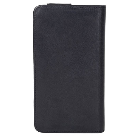 GEAR Buffalo Wallet Universal Genuine Leather Wallet Case Black - (Max. Phone: 157 x 76 x 10 mm)