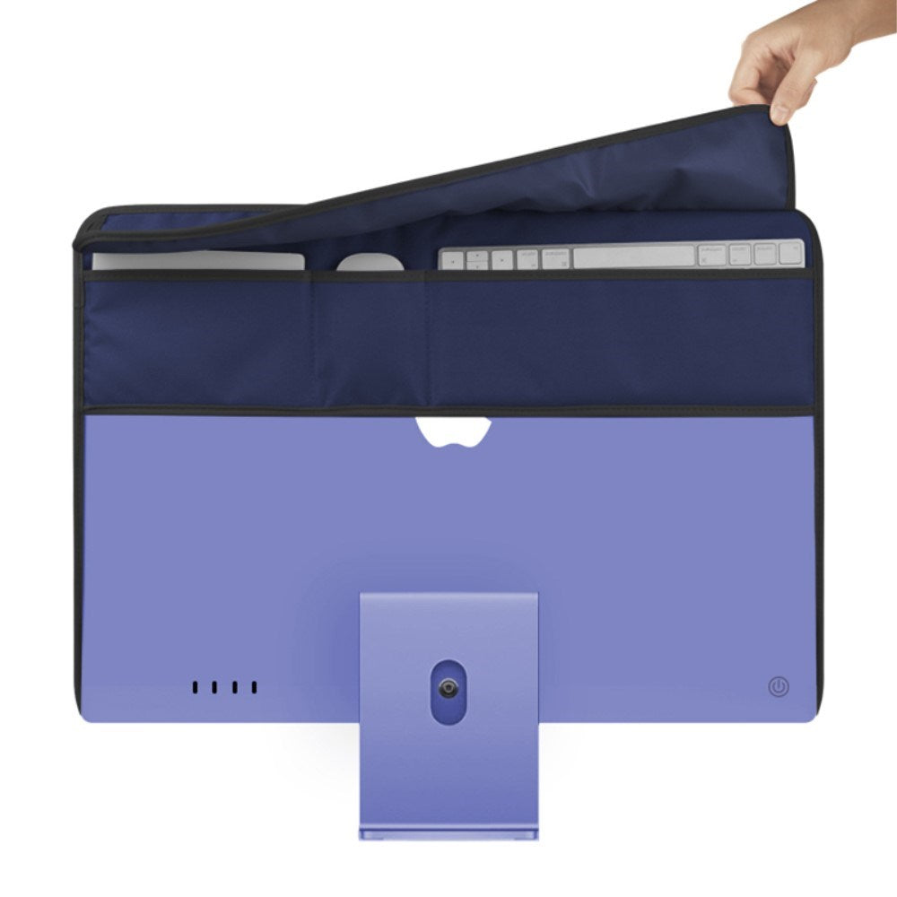 Dust-Protective Cover for iMac 24" with Storage - Dark Blue