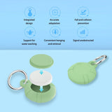 AirTag Silicone Case with Key Ring - Light Green