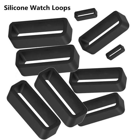 Universal Strap Holder for Smartwatch Strap (20mm) - Black