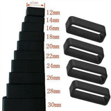 Universal Strap Holder for Smartwatch Strap (20mm) - Black