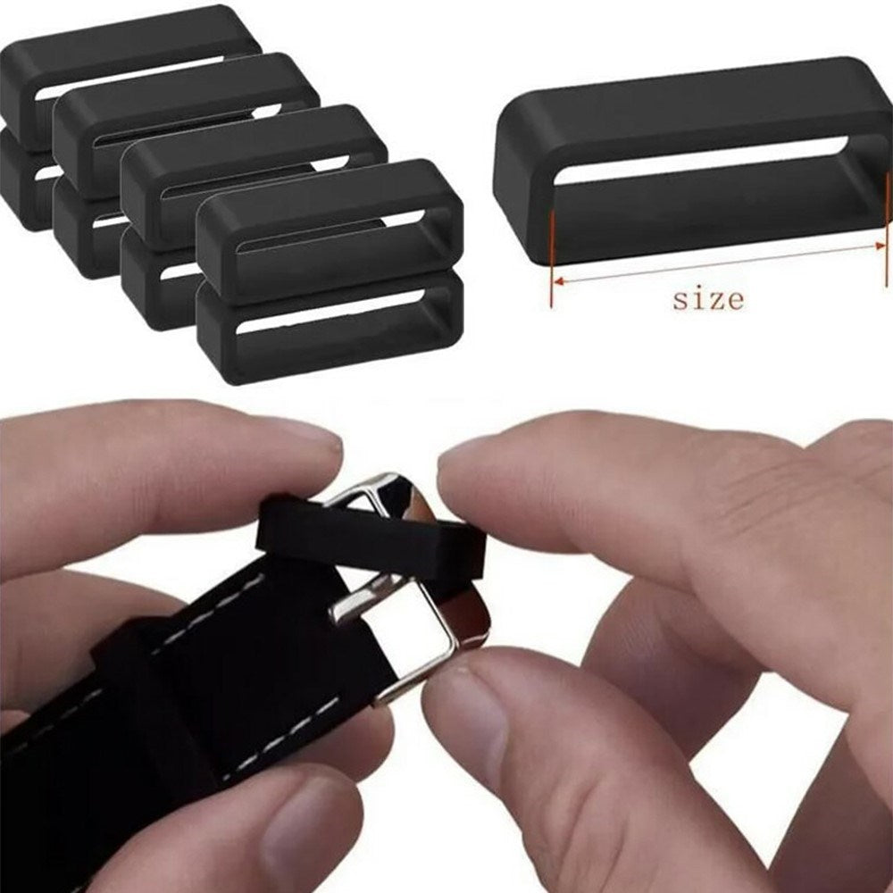 Universal Strap Holder for Smartwatch Strap (20mm) - Black