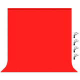 Photo Background with Clips - 2 x 2 m - Red