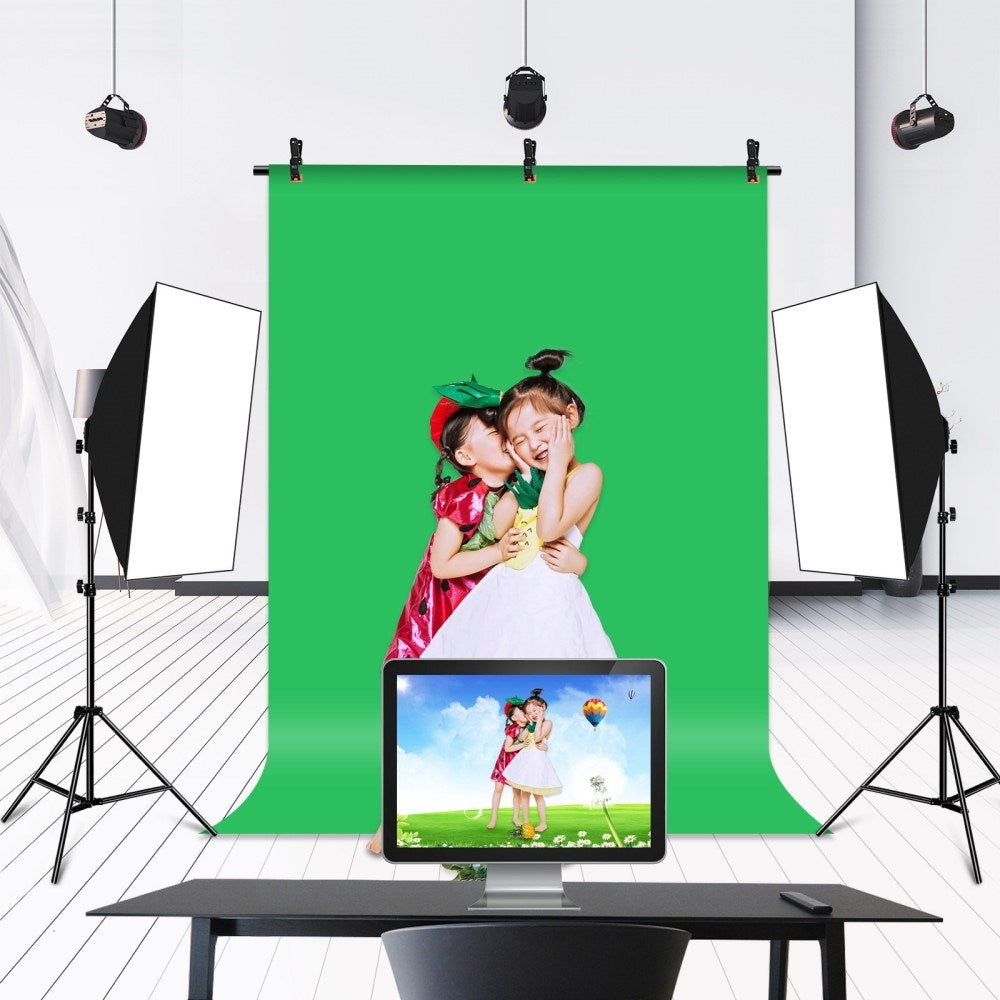 Photo Background with Tripod & Accessories - 1 x 2 m - Green