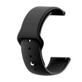 Smartwatch Buckle Silicone Strap (22mm) - Black