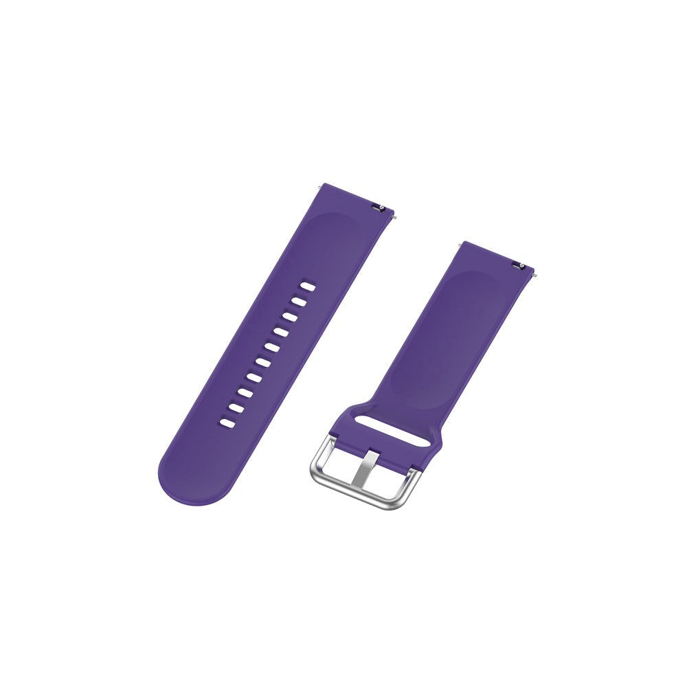 Smartwatch Buckle Silicone Strap (22mm) w. Buckle - Purple - Size L