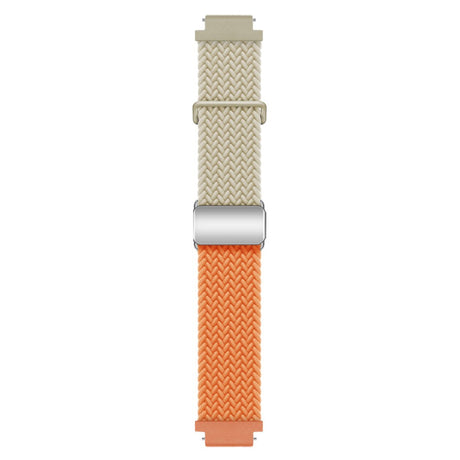 Universal 18mm EIDERWOOD Woven Watch Strap - Beige / Orange