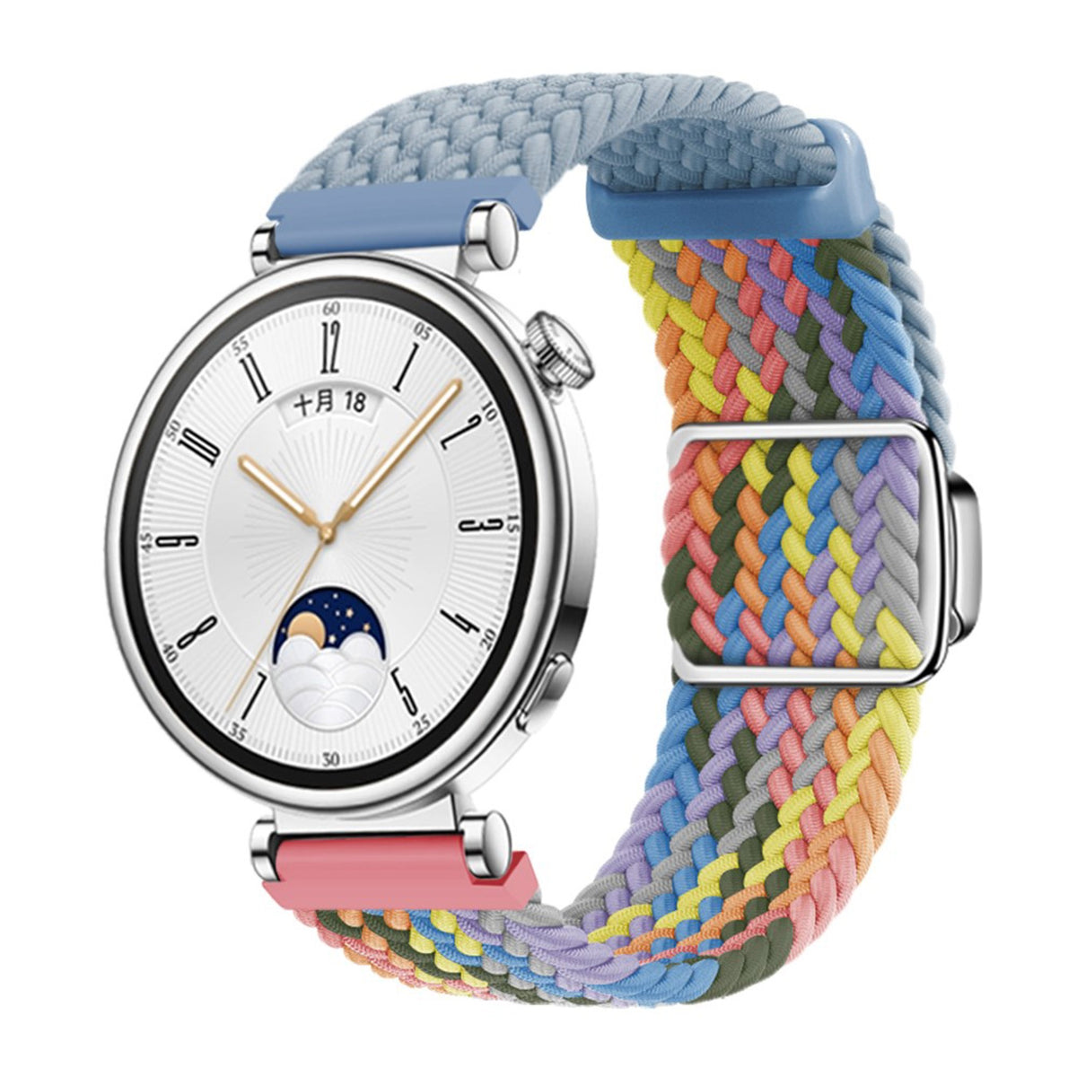 Universal 18mm EIDERWOOD Woven Watch Strap - Blue / Multi