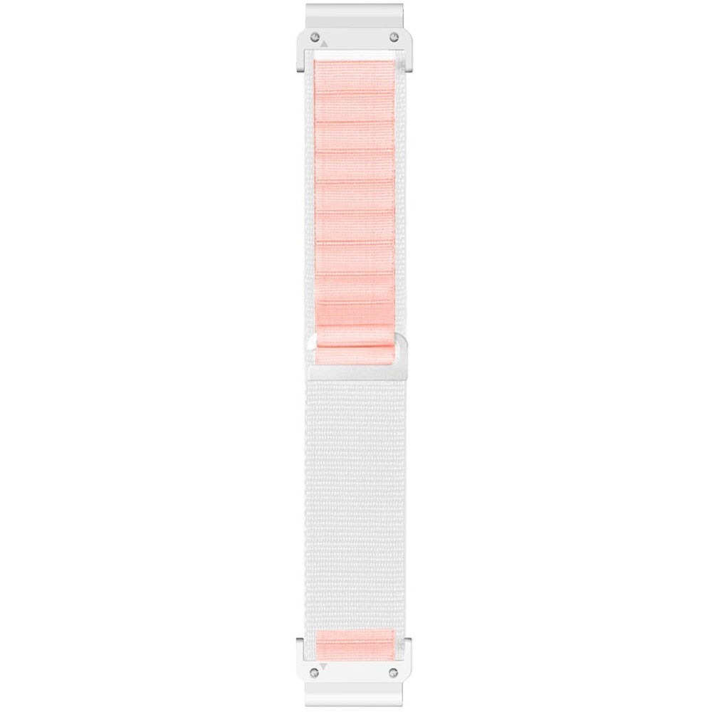 Universal Garmin 22mm QuickFit EIDERWOOD Nylon Strap - White / Pink