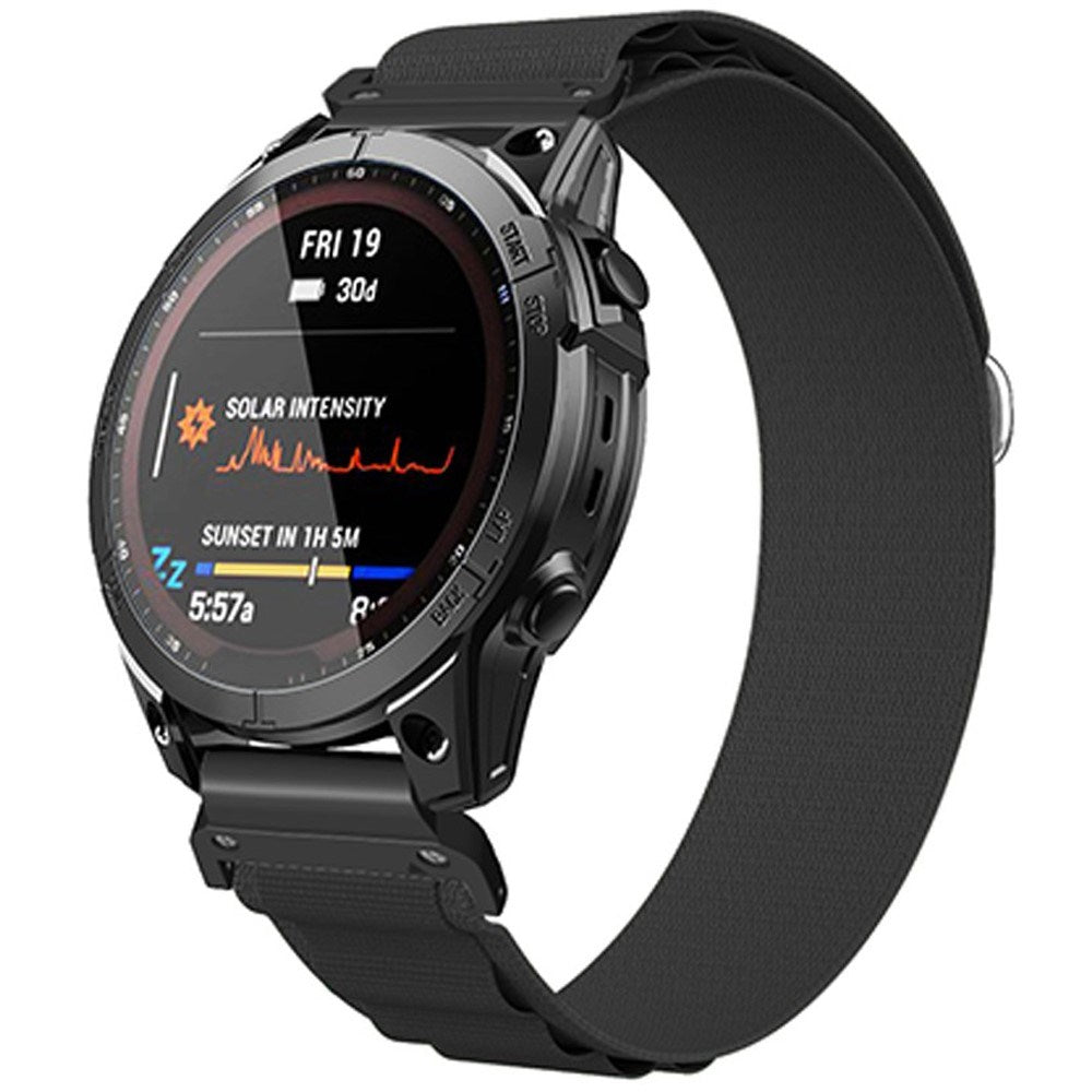 Universal Garmin 26mm QuickFit EIDERWOOD Nylon Strap - Black