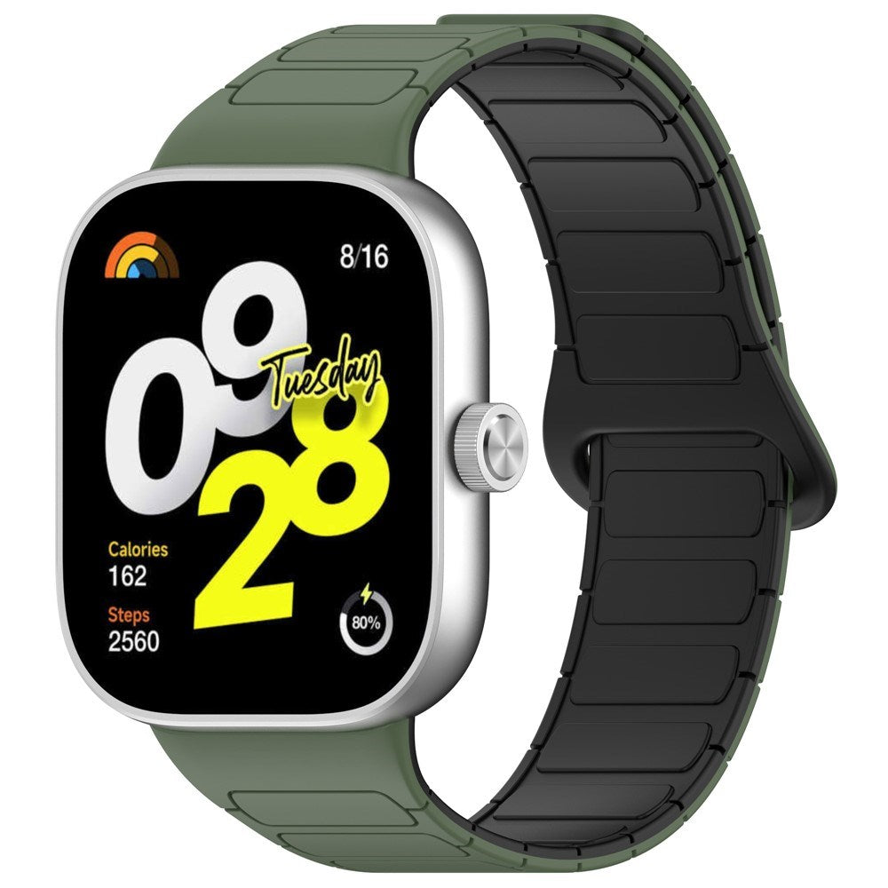 Xiaomi Smart Band 10 Pro / 9 Pro / 8 Pro Two-Tone Magnetic Flexible Plastic Strap - Green / Black