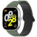 Xiaomi Smart Band 10 Pro / 9 Pro / 8 Pro Two-Tone Magnetic Flexible Plastic Strap - Green / Black
