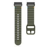 Universal Garmin 22mm QuickFit EIDERWOOD Wavy Silicone Strap - Green