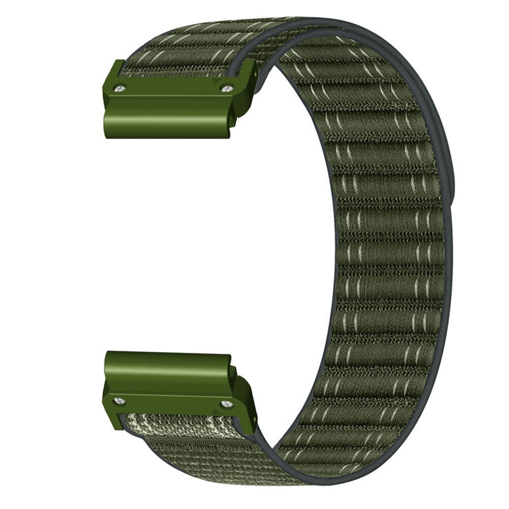Universal Garmin 22mm QuickFit EIDERWOOD Nylon Loop Watch Strap - Green