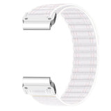Universal Garmin 22mm QuickFit EIDERWOOD Nylon Loop Watch Strap - White