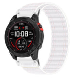 Universal Garmin 22mm QuickFit EIDERWOOD Nylon Loop Watch Strap - White