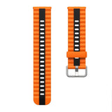 Huawei Watch Fit 4 Pro / 4 / 3 EIDERWOOD Two-Tone Silicone Strap - Orange / Black