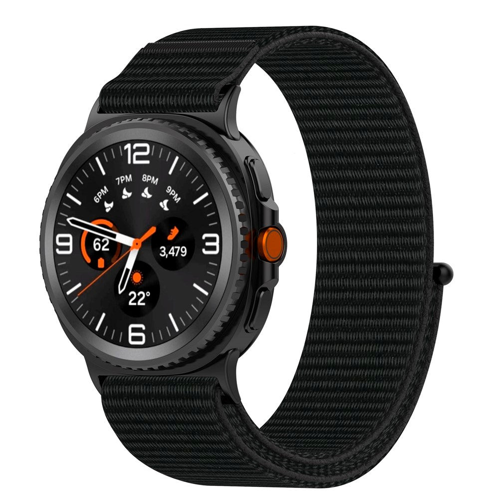 EIDERWOOD Samsung Galaxy Watch 8 / 8 Classic (40 / 44 / 46mm) Nylon Strap - Black
