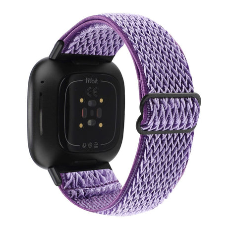 Fitbit Versa 3 Adjustable Nylon Fabric Strap - Purple