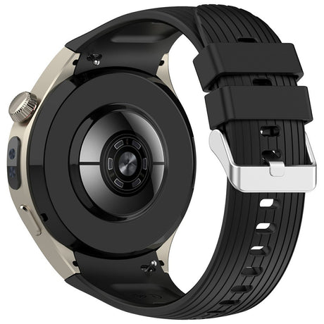 Huawei Watch 5 (42mm) EIDERWOOD Silicone Strap – Black