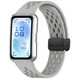 Huawei Band 11 / 11 Pro EIDERWOOD Perforated Silicone Strap - Grey