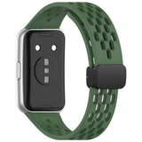 Huawei Band 11 / 11 Pro EIDERWOOD Perforated Silicone Strap - Green