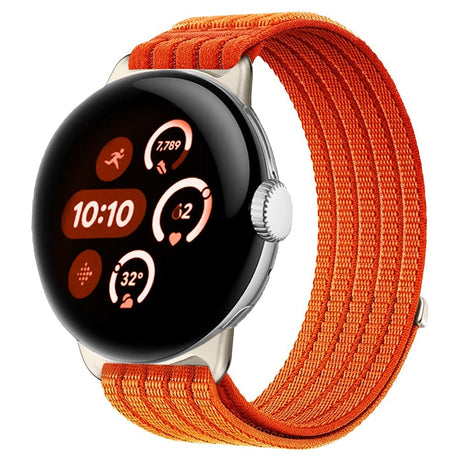 Google Pixel Watch 4 / 3 / 2 / 1 (41mm) EIDERWOOD Nylon Watch Strap - Orange