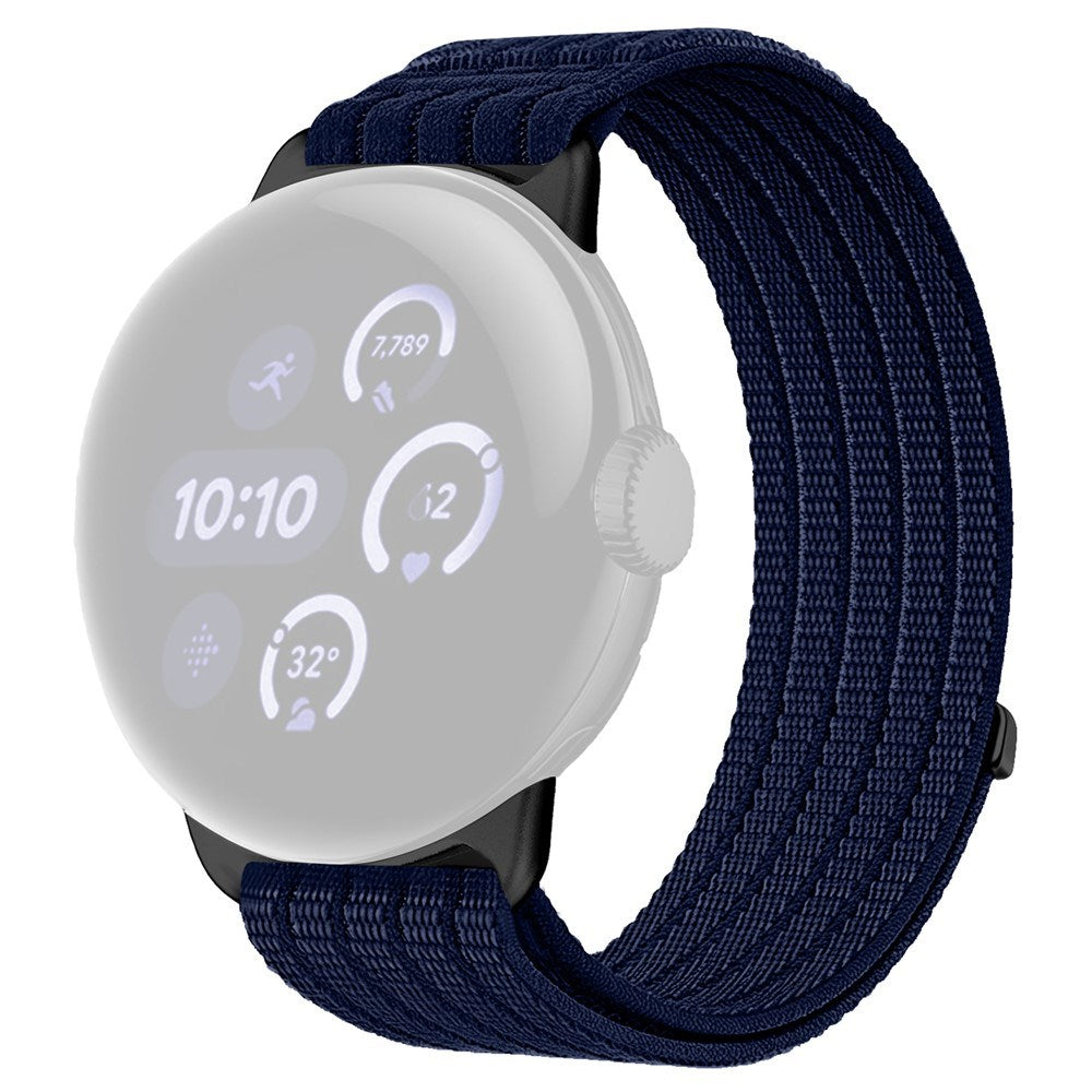 Google Pixel Watch 4 / 3 / 2 / 1 (41mm) EIDERWOOD Nylon Watch Strap - Dark Blue