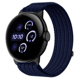 Google Pixel Watch 4 / 3 (45mm) EIDERWOOD Nylon Watch Strap - Dark Blue