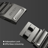 Apple Watch (42/44/SE/45/46/49mm) Aulumu C01 Titanium Strap - Black