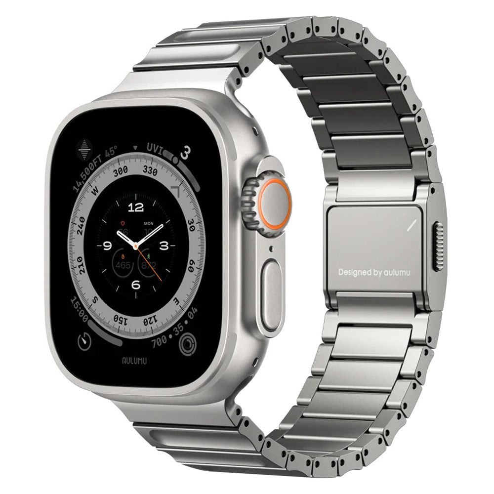 Apple Watch (42/44/SE/45/46/49mm) Aulumu C01 Titanium Strap - Silver