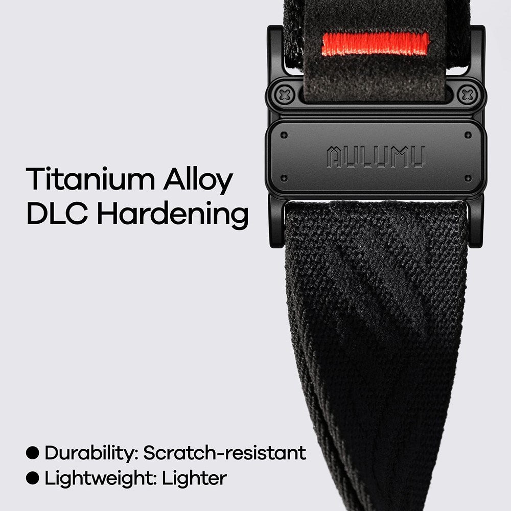 Apple Watch (42/44/SE/45/46/49mm) Aulumu C03 Nylon Strap - Black