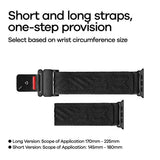 Apple Watch (42/44/SE/45/46/49mm) Aulumu C03 Nylon Strap - Black