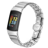Fitbit Charge 6 / 5 EIDERWOOD Metal Watch Strap - Silver