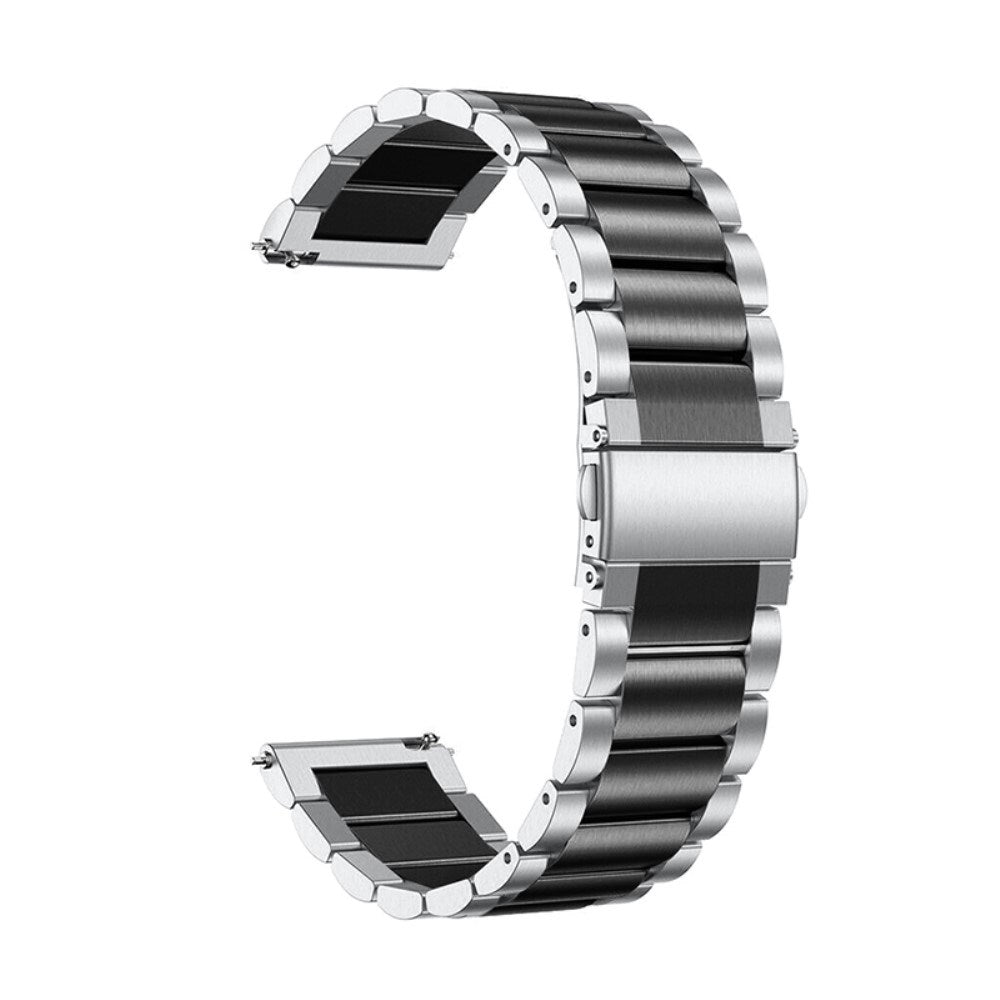 Universal Smartwatch (20mm) Stainless Steel Strap - Silver / Black