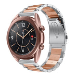 Universal Smartwatch (20mm) Stainless Steel Strap - Silver / Rose Gold