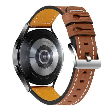 Smartwatch Universal Cow-Leather Strap (20mm) - Brown